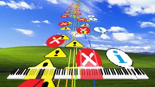 Black MIDI Music using ONLY Sounds from Windows XP & 98