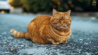 Orange Cat in Nice #music #cat #france