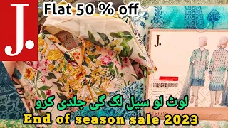 J.Junaid Jamshed Sale 2023 flat 50 off | J. end of season sale | j.sale  today