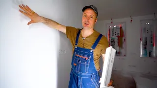 Painting the walls and ceiling in the apartment. I show you the whole process. Renovation in a New B