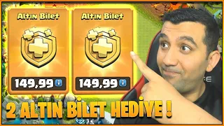 2 ADET ALTIN BİLET ÇEKİLİŞİ !! (Clash Of Clans)