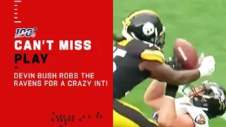 Devin Bush Robs the Ravens for a Crazy INT!🚨