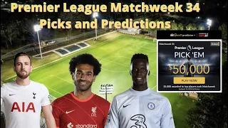 Premier League Matchweek 34 Picks and Predictions | WIN $50,000 NBC Sports Predictor