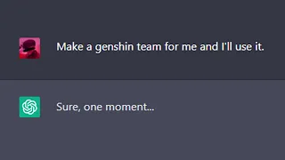 I let AI make my Genshin team...