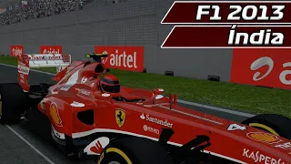 F1 2013 - MODO CARREIRA - #16 - GP da ÍNDIA - FERRARI | Jogos Clássicos | #50K