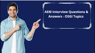 AEM   Interview Questions & Answers - OSGI Topics