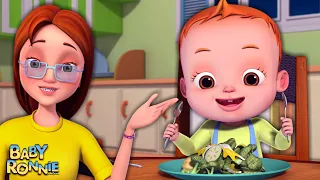 Healthy Eating Song | More Healthy Habits Songs For Kids | Baby Ronnie Nursery Rhymes