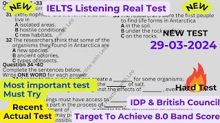 IELTS Listening Practice with Recent Actual IELTS Exam with Answers [Real Exam 60] 29th March 2024