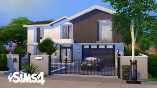 Base Game Modern Family Home • The Sims 4 • No CC | Speed Build