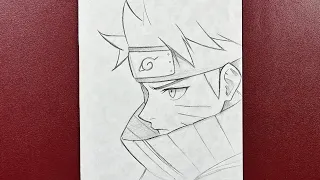 How to draw Naruto uzumaki step-by-step | Easy to draw