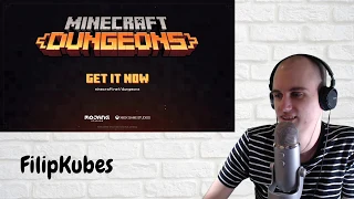 REACTION TO Minecraft Dungeons: Official Launch Trailer - REACT