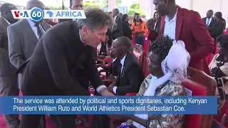 VOA60 Africa - Kenyans paid last respects to Kelvin Kiptum