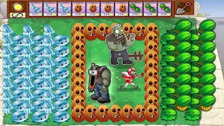 Melon-pult and Winter Melon - fear of zombies | Plants vs Zombies Crumbs mode