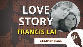 LOVE STORY (Francis Lai) - KARAOKE Piano