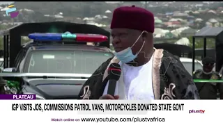 IGP Visit Jos, Commission Patrol Vans, Motorcycles Donated State Govt | NEWS
