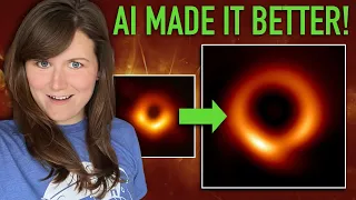 Black hole image gets AI upgrade (Messier 87* Event Horizon Telescope)