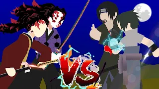 Itachi & Sasuke VS Yorrichi & Kokushibou | Fan Animation (Stick Nodes) Ft @Yolteryn