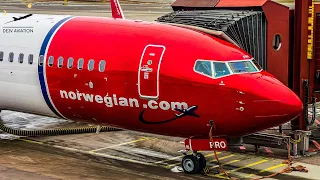 [4K] TRIP REPORT | NORWEGIAN is THE BEST low-cost in Europe ? | Boeing 737-800 | Stockholm to Oslo