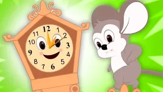 гикори дикори док | русский мультфильмы | рифмы для детей | Hickory Dickory Dock | Preschool Songs