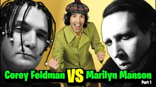 Corey Feldman vs Marilyn Manson Part 1 (Nardwuar the Human Serviette)