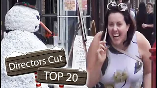 Top 20 Spectacular Moments It's A Person & It Moves Scary Snowman Prank