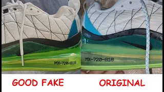 Nike Airmax 720 818 real vs fake. How to spot fake Nike MX 720 818