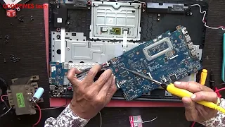 DELL Inspiron 15 series laptop dead | mainboard short | how to repair.