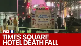 Woman falls to death from roof of Times Square hotel