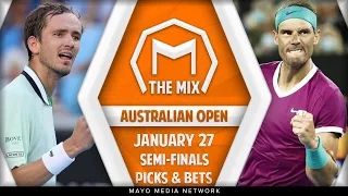 Australian Open Picks and Bets 1/27/22 | Men's Semi-Final Round | Tennis Predictions | 2022 Tennis