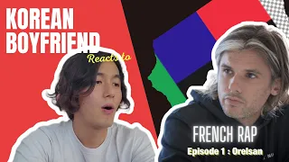 Korean Boyfriend reacts to French Rap | Episode 1: #orelsan #internationalcouple  #reactionvideo