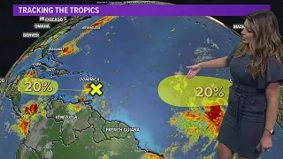 Tracking the Tropics: Two areas of possible storm development