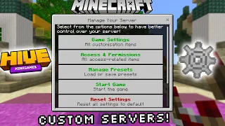 How to Make a Custom Server on the Hive | Minecraft Bedrock Edition