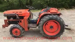 KUBOTA B1600 4x4 COMPACT TRACTOR OUTFIT SOLD BY www.catlowdycarriages.com