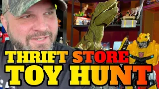 Thrift Store Toy Hunt! Jurassic Park Figures, Transformers, & DC Justice League Steppenwolf Figure!