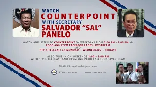 Counterpoint by Secretary Salvador Panelo 7/13/2021