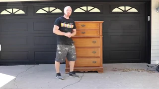 Refinishing a TallBoy Very Navy Blue Dresser | DIY | Furniture Makeover