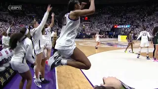 Angel Reese HYPE After Hailey Van Lith's CLUTCH Game-Tying 3 | #1 South Carolina vs #9 LSU Tigers |