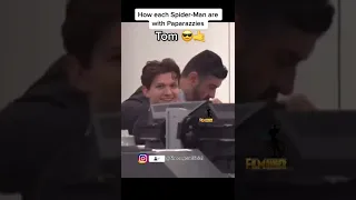 All 3 Spider-Man Dealing Paparazzi 😂😂