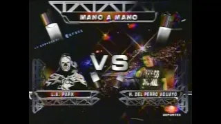 La Park vs Hijo del Perro Aguayo Mano a Mano Arena Mexico CMLL Le Rompen el traje a La Park