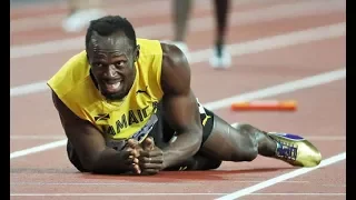 NIGHTMARE FINALE FOR USAIN BOLT - INJURED IN  4x100M RELAY RACE