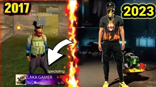 FREE FIRE 2017 LAKA GAMER VS 2023 LAKA GAMER🥵 IN FREE FIRE ⚡⚡2023