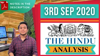 The Hindu Analysis 3 September 2020 by Sahil sir | Current Affairs for UPSC CSE/IAS |