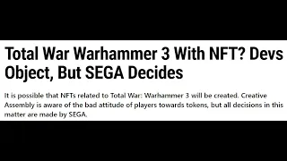 Total War will be as bad as FIFA & World of Tanks soon