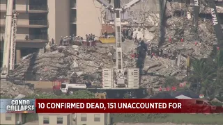 10 confirmed dead following Surfside condo collapse