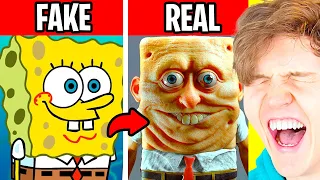 TOP 20 CRAZIEST CHARACTERS IN REAL LIFE! (SPONGEBOB IN REAL LIFE!?)