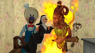 Evil Nun 2 loves the devil gave birth to a child funny animation all 10 parts