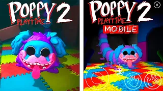 Poppy Playtime 2 PC vs Mobile - All Jumpscares and gameplay