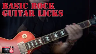 Basic Rock Guitar Licks