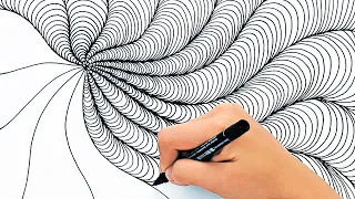 RELAXING DRAWING TECHNIQUES || SATISFYING VIDEO FOR RELAXATION