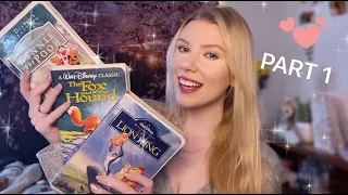 Nostalgic ASMR 🏰Childhood Disney VHS Collection| Mixed Whisper/Soft Spoken